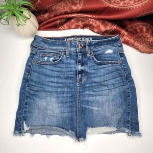 American Eagle Denim Skirt Size 0